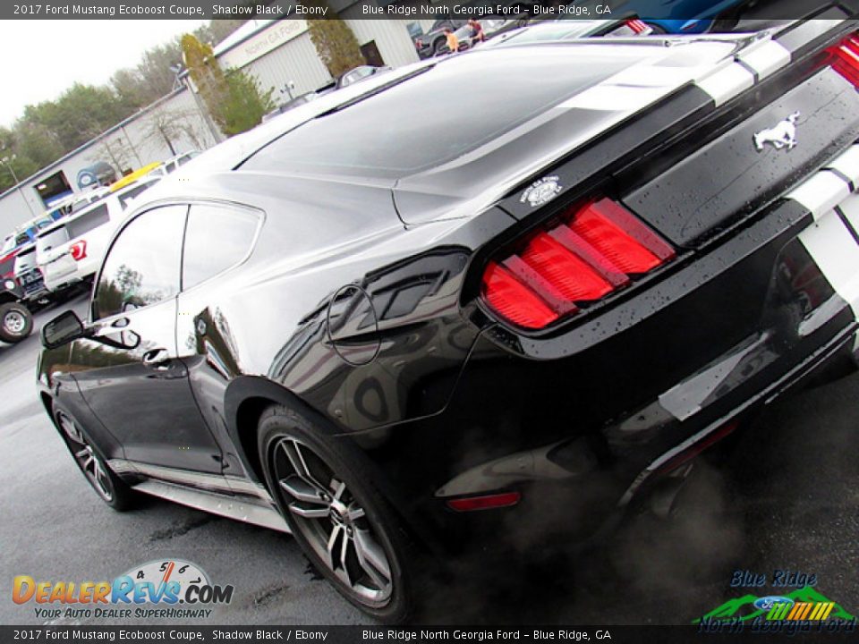 2017 Ford Mustang Ecoboost Coupe Shadow Black / Ebony Photo #29