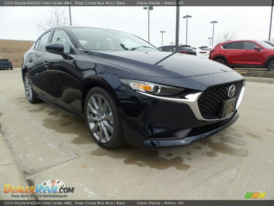 2020 Mazda MAZDA3 Select Sedan AWD Deep Crystal Blue Mica / Black Photo #1