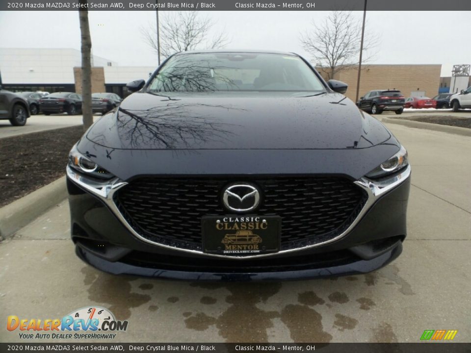 2020 Mazda MAZDA3 Select Sedan AWD Deep Crystal Blue Mica / Black Photo #2