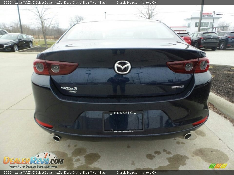 2020 Mazda MAZDA3 Select Sedan AWD Deep Crystal Blue Mica / Black Photo #6