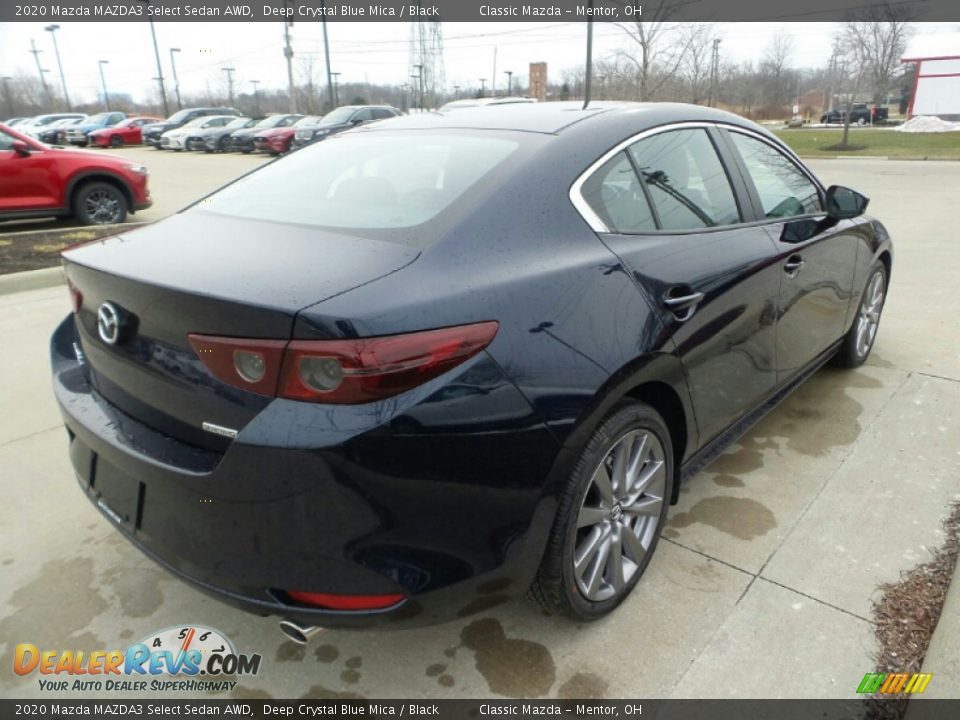 2020 Mazda MAZDA3 Select Sedan AWD Deep Crystal Blue Mica / Black Photo #7