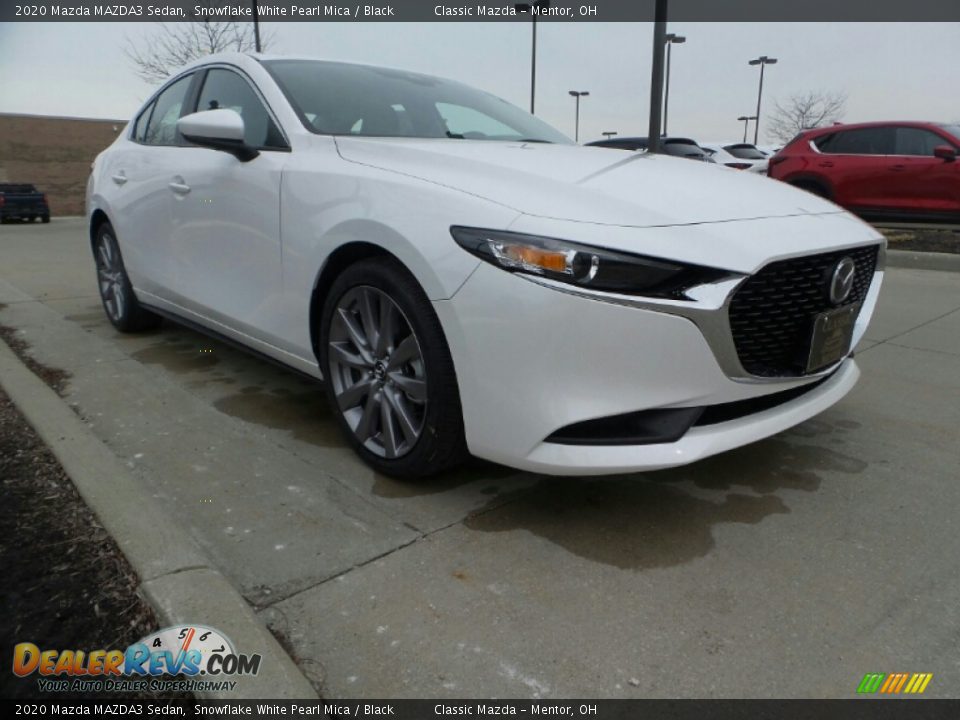 2020 Mazda MAZDA3 Sedan Snowflake White Pearl Mica / Black Photo #1