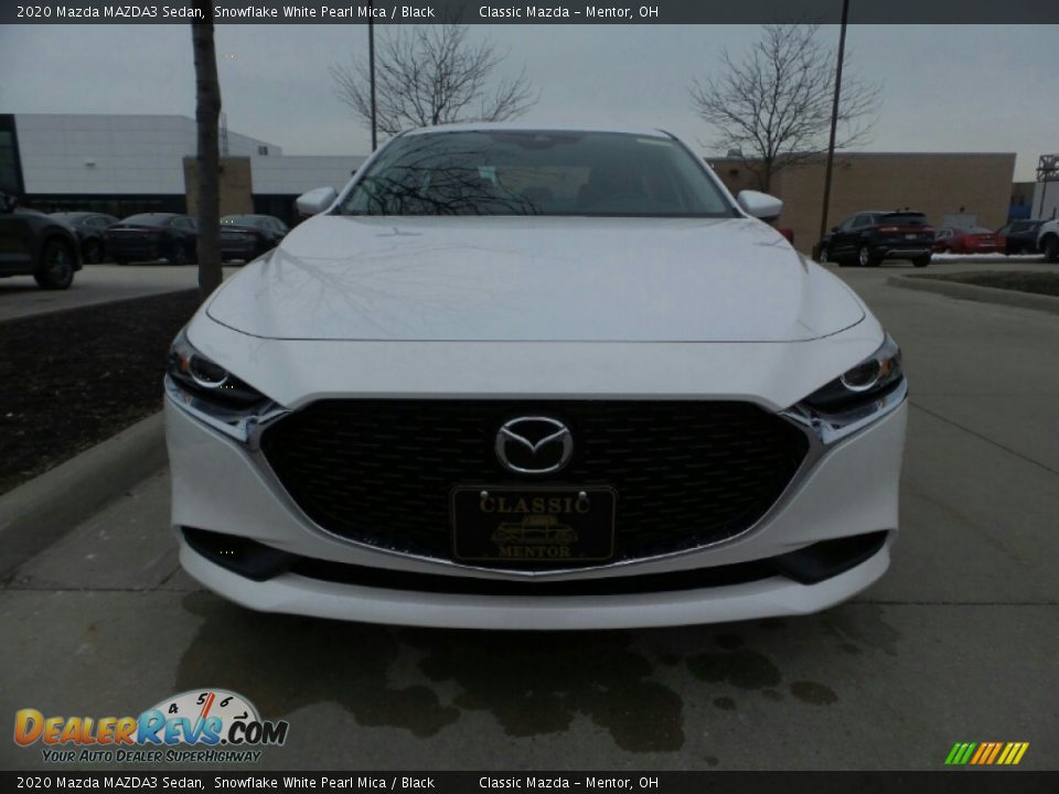 2020 Mazda MAZDA3 Sedan Snowflake White Pearl Mica / Black Photo #2
