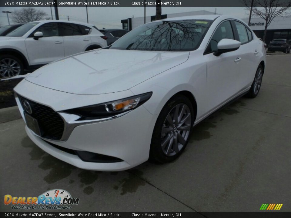 2020 Mazda MAZDA3 Sedan Snowflake White Pearl Mica / Black Photo #3