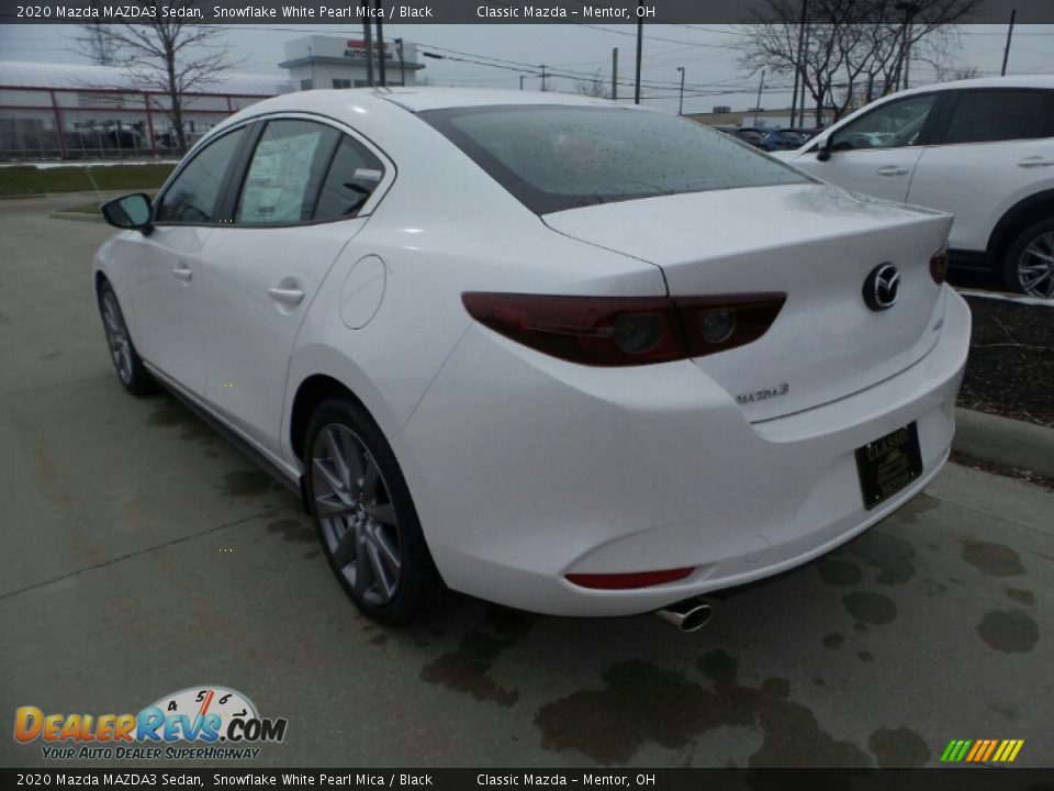 2020 Mazda MAZDA3 Sedan Snowflake White Pearl Mica / Black Photo #5