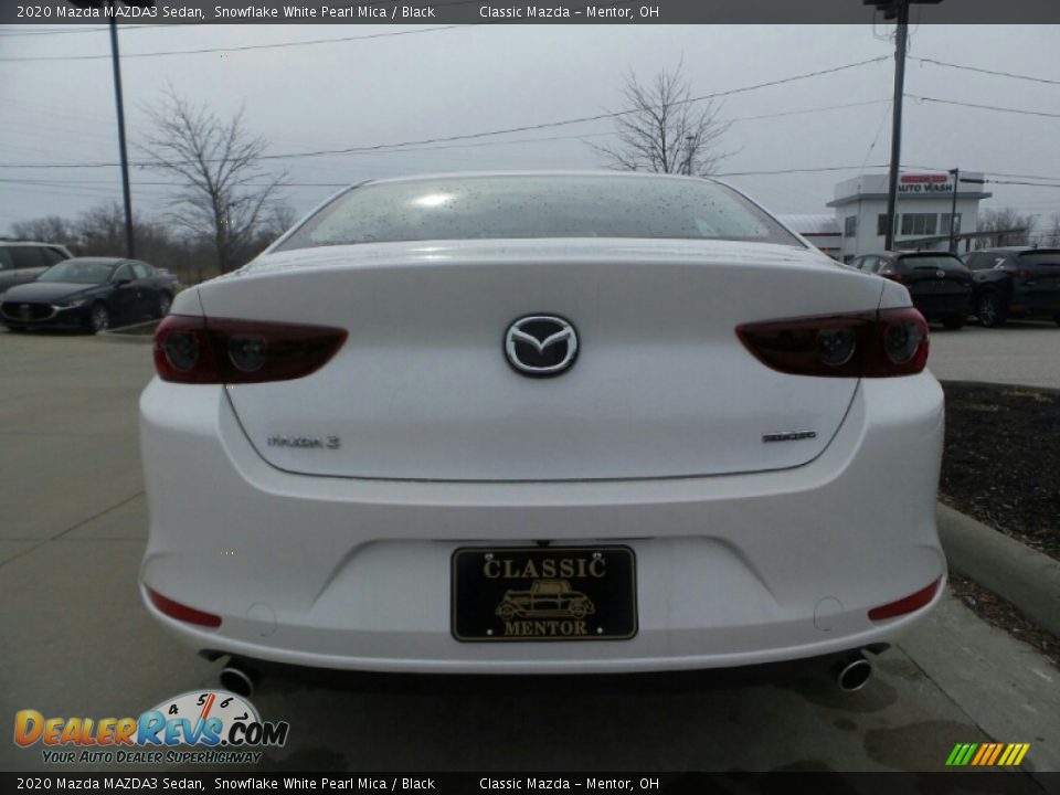2020 Mazda MAZDA3 Sedan Snowflake White Pearl Mica / Black Photo #6