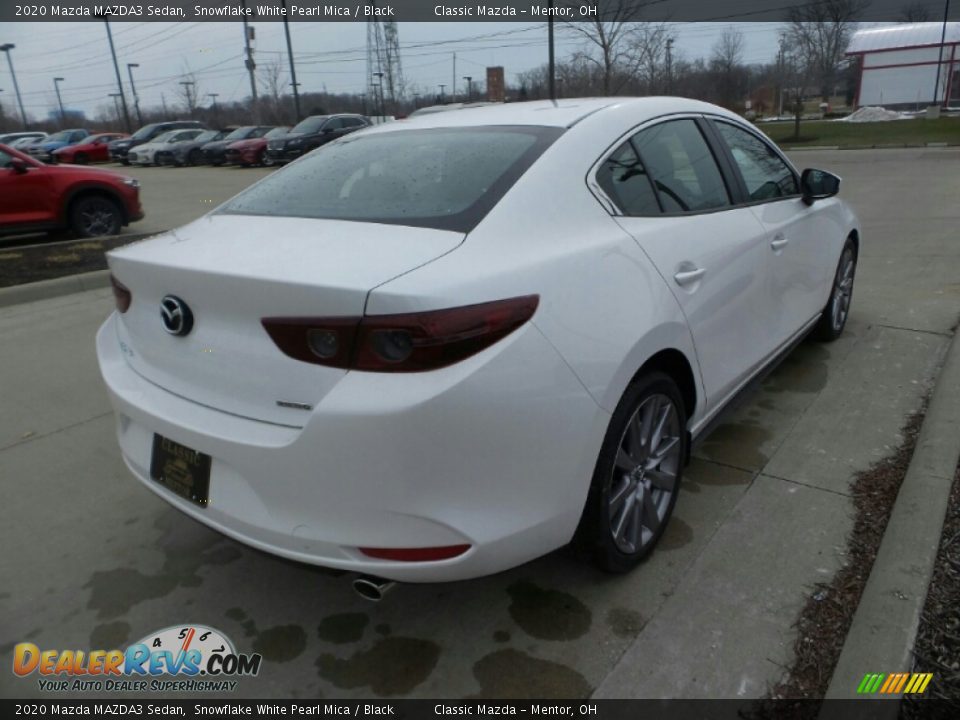 2020 Mazda MAZDA3 Sedan Snowflake White Pearl Mica / Black Photo #7