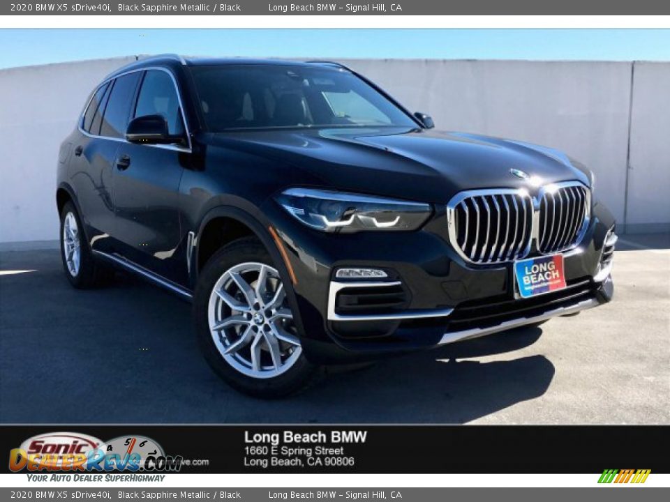 2020 BMW X5 sDrive40i Black Sapphire Metallic / Black Photo #1