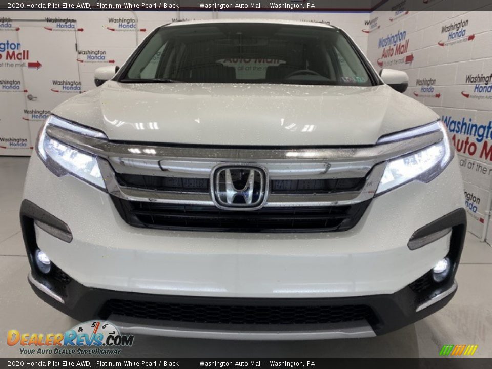 2020 Honda Pilot Elite AWD Platinum White Pearl / Black Photo #3