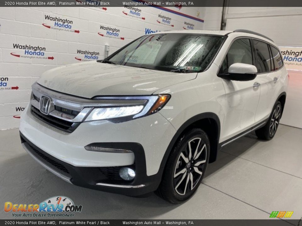 2020 Honda Pilot Elite AWD Platinum White Pearl / Black Photo #4