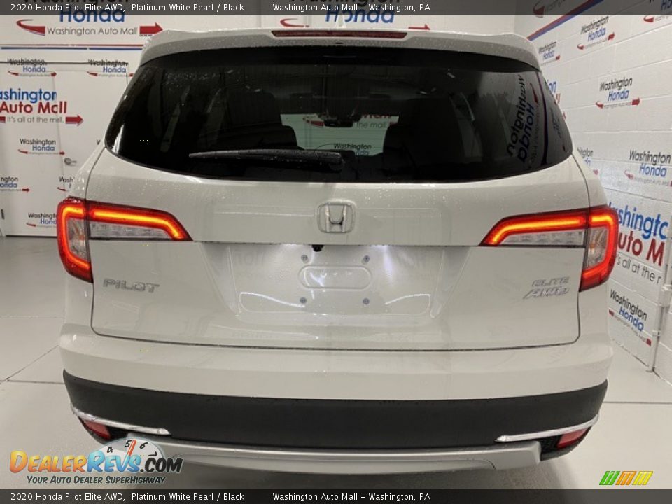 2020 Honda Pilot Elite AWD Platinum White Pearl / Black Photo #7