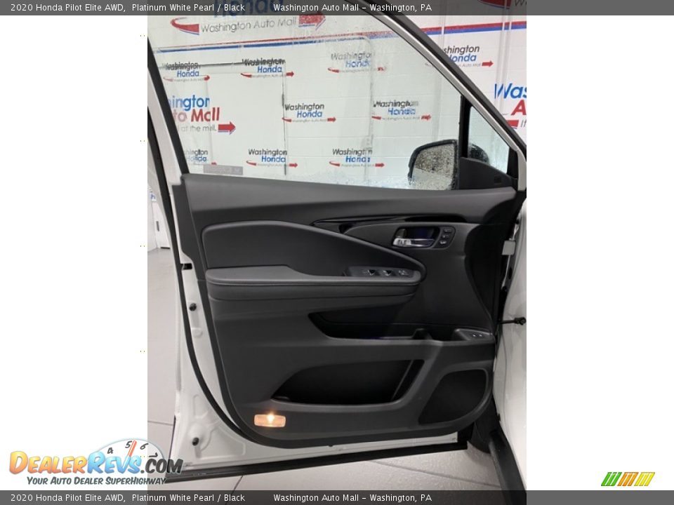 2020 Honda Pilot Elite AWD Platinum White Pearl / Black Photo #10