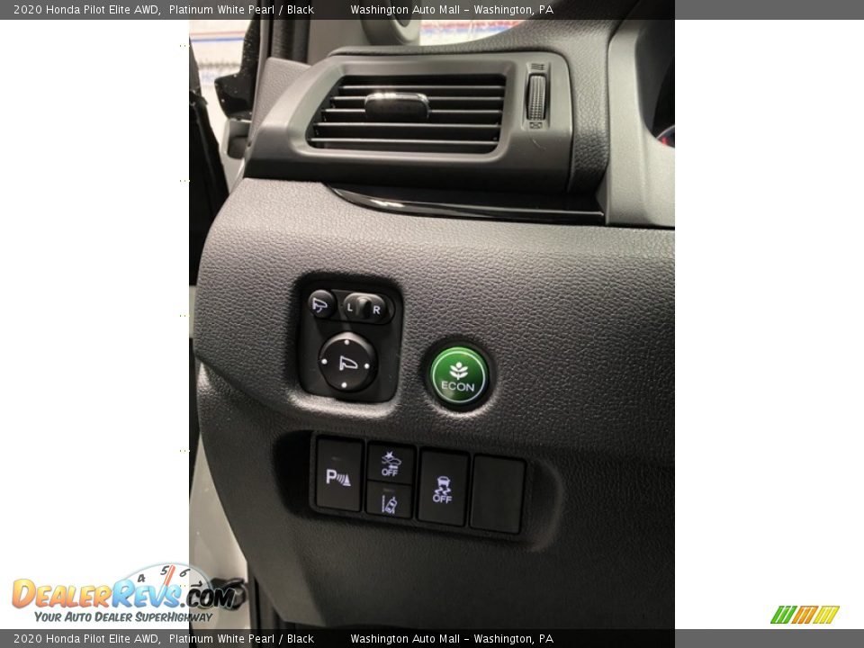2020 Honda Pilot Elite AWD Platinum White Pearl / Black Photo #12