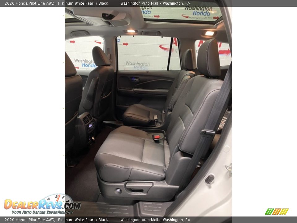 2020 Honda Pilot Elite AWD Platinum White Pearl / Black Photo #19