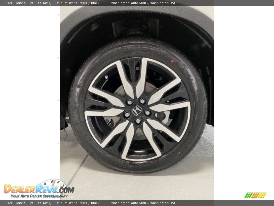 2020 Honda Pilot Elite AWD Platinum White Pearl / Black Photo #27