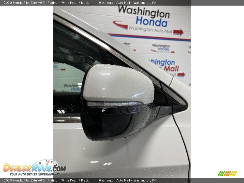 2020 Honda Pilot Elite AWD Platinum White Pearl / Black Photo #28