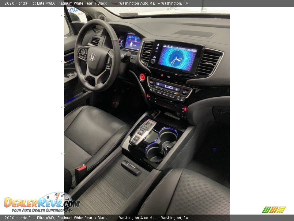 2020 Honda Pilot Elite AWD Platinum White Pearl / Black Photo #29