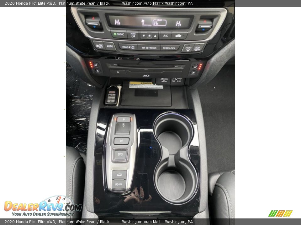 2020 Honda Pilot Elite AWD Platinum White Pearl / Black Photo #33