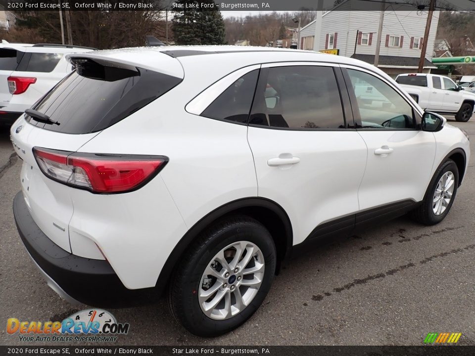 2020 Ford Escape SE Oxford White / Ebony Black Photo #6