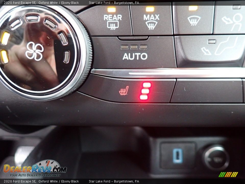 2020 Ford Escape SE Oxford White / Ebony Black Photo #17