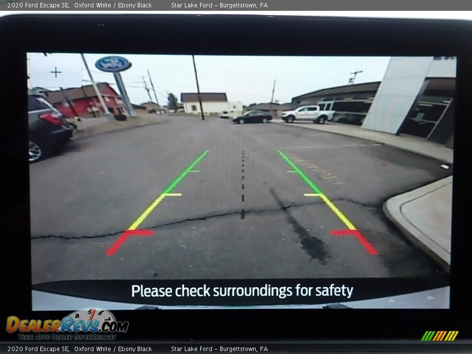 2020 Ford Escape SE Oxford White / Ebony Black Photo #18