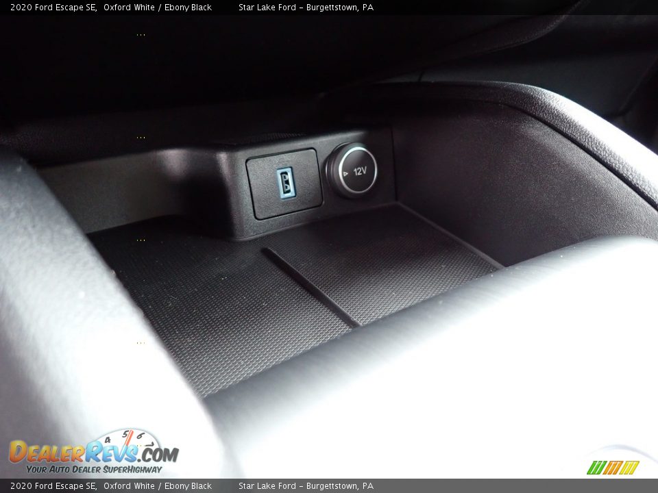 2020 Ford Escape SE Oxford White / Ebony Black Photo #19