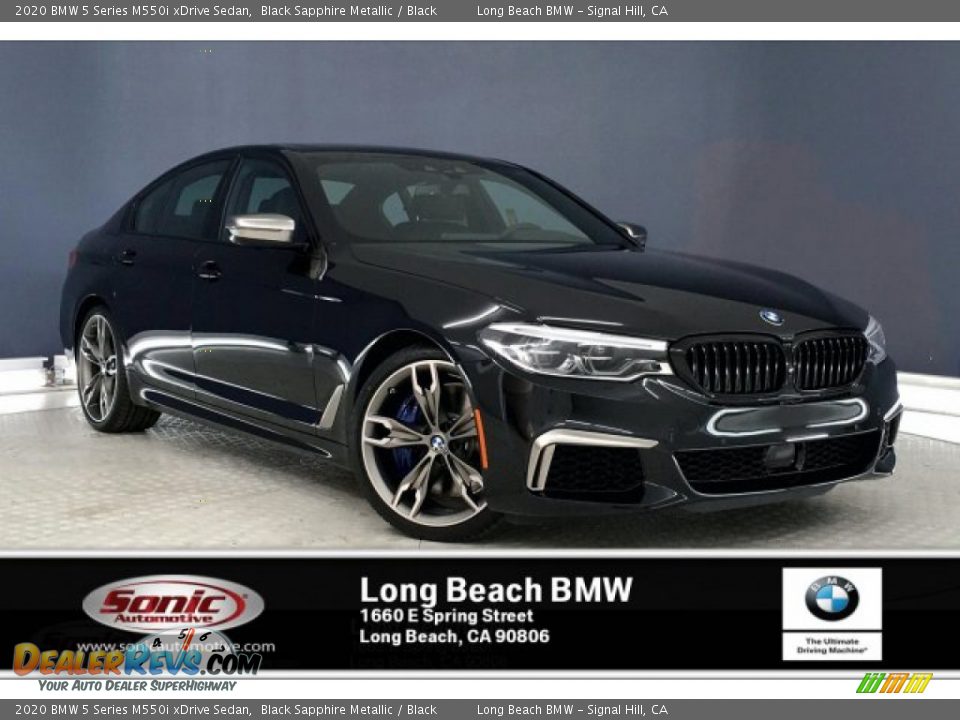 2020 BMW 5 Series M550i xDrive Sedan Black Sapphire Metallic / Black Photo #1