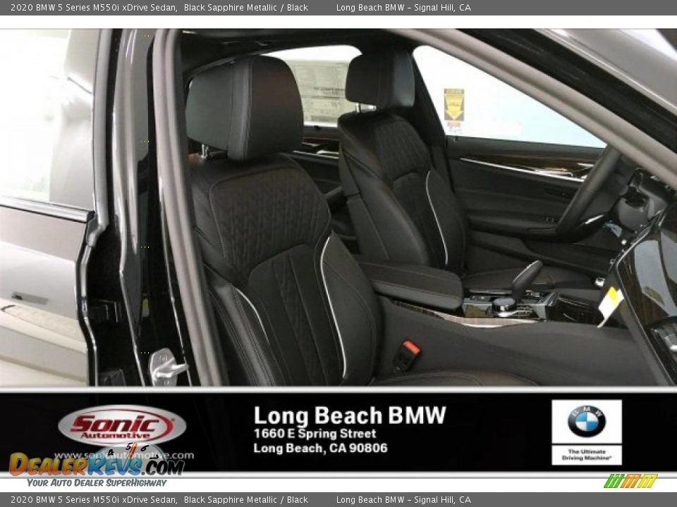 2020 BMW 5 Series M550i xDrive Sedan Black Sapphire Metallic / Black Photo #7
