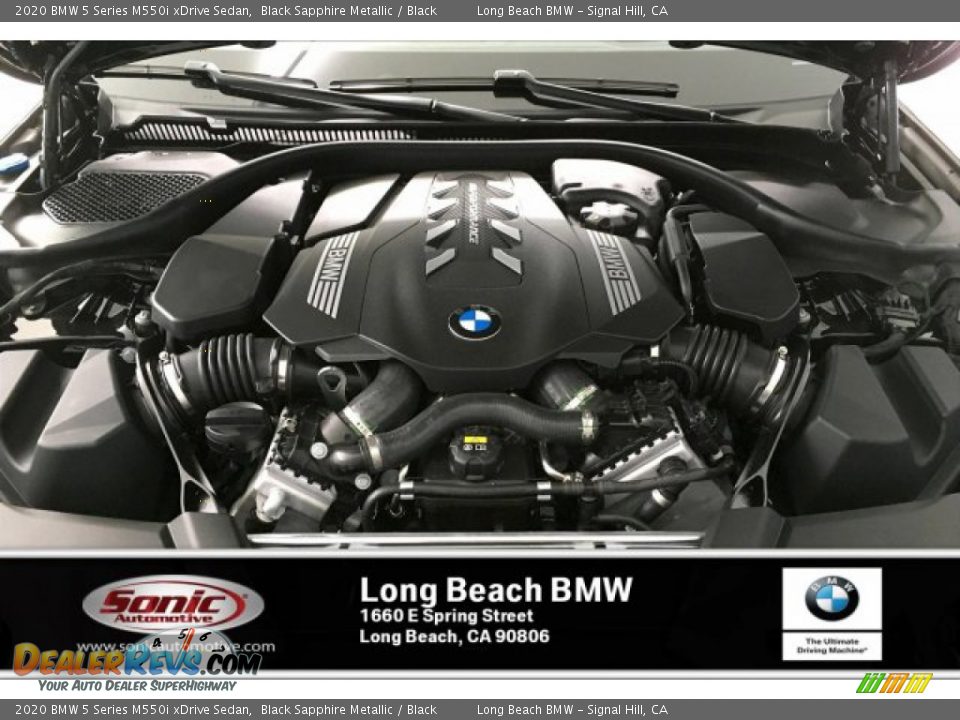 2020 BMW 5 Series M550i xDrive Sedan Black Sapphire Metallic / Black Photo #8