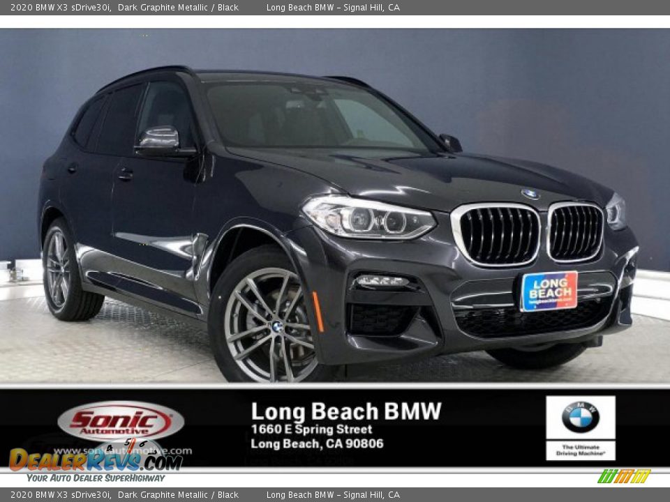 2020 BMW X3 sDrive30i Dark Graphite Metallic / Black Photo #1