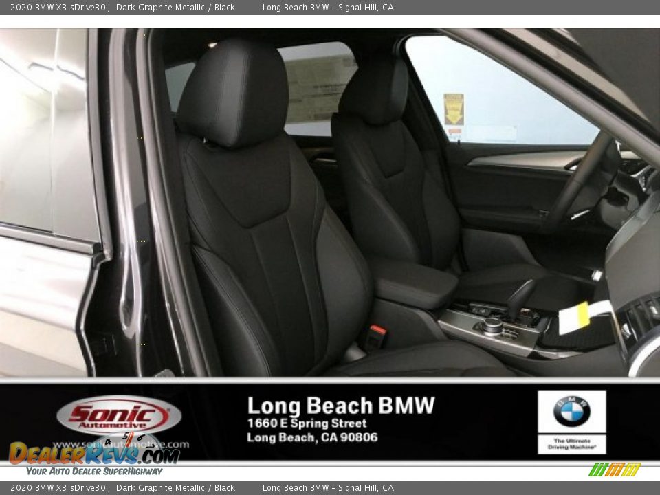 2020 BMW X3 sDrive30i Dark Graphite Metallic / Black Photo #7