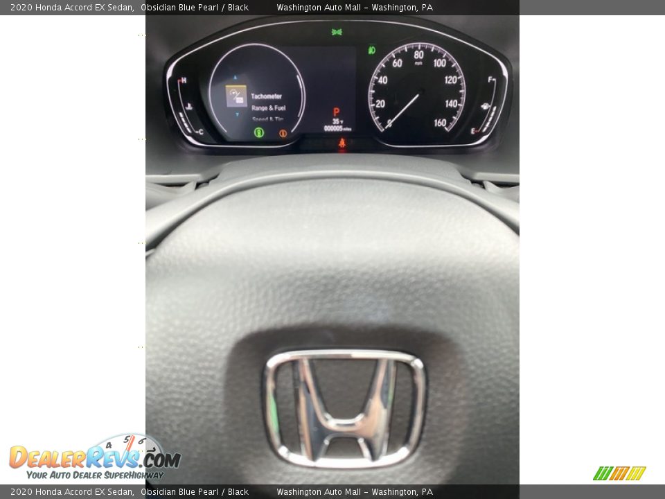 2020 Honda Accord EX Sedan Obsidian Blue Pearl / Black Photo #24
