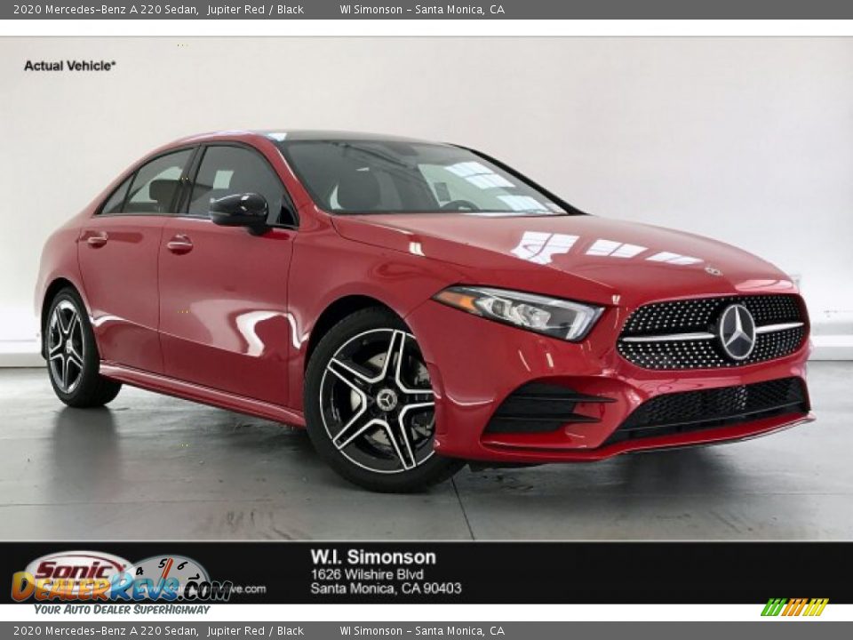 2020 Mercedes-Benz A 220 Sedan Jupiter Red / Black Photo #1