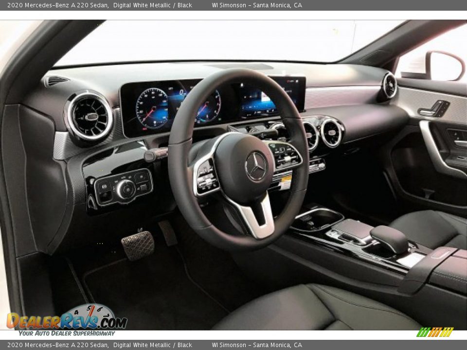 2020 Mercedes-Benz A 220 Sedan Digital White Metallic / Black Photo #6