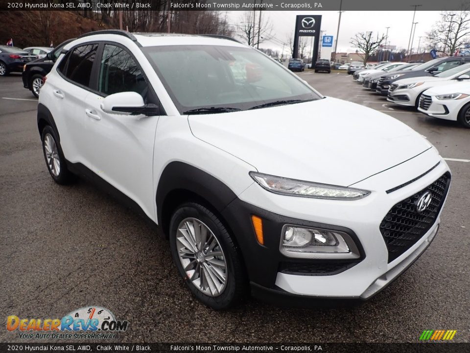 2020 Hyundai Kona SEL AWD Chalk White / Black Photo #3