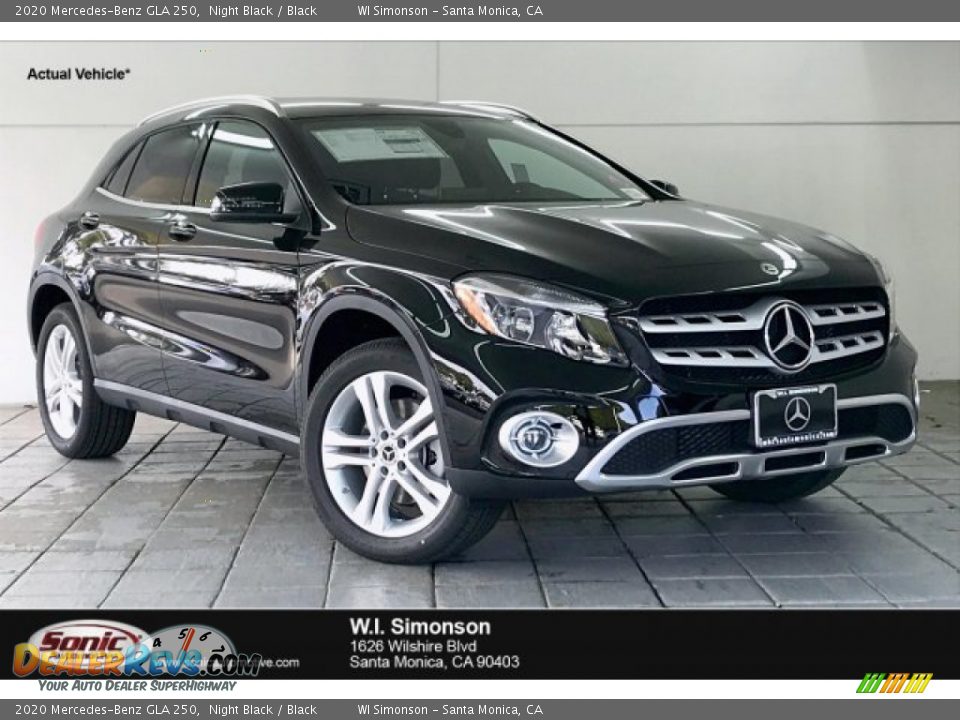 2020 Mercedes-Benz GLA 250 Night Black / Black Photo #3