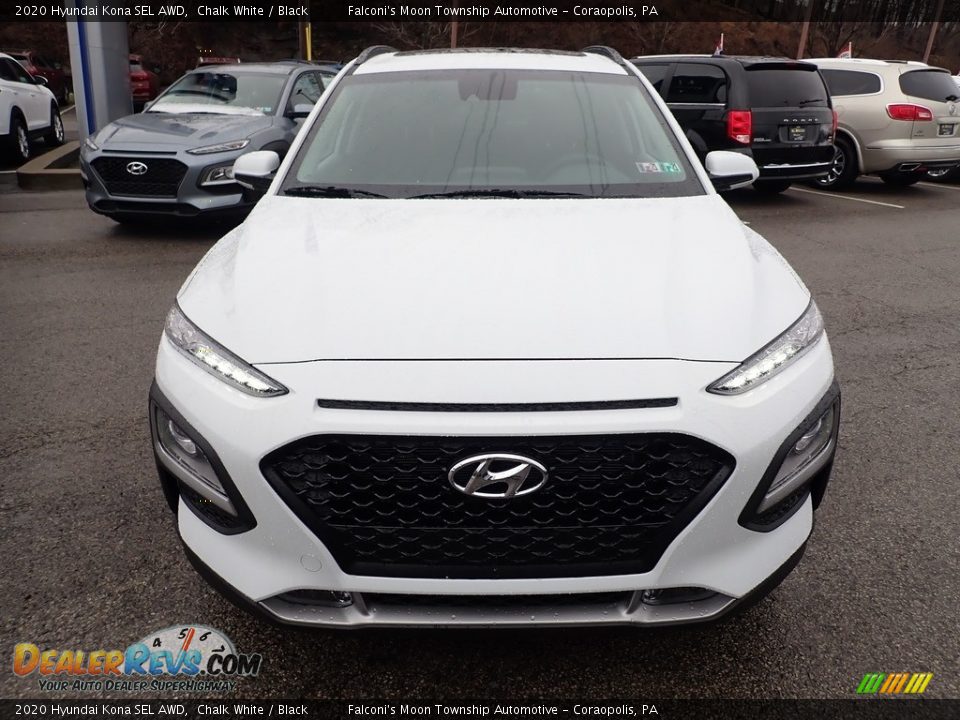 2020 Hyundai Kona SEL AWD Chalk White / Black Photo #4