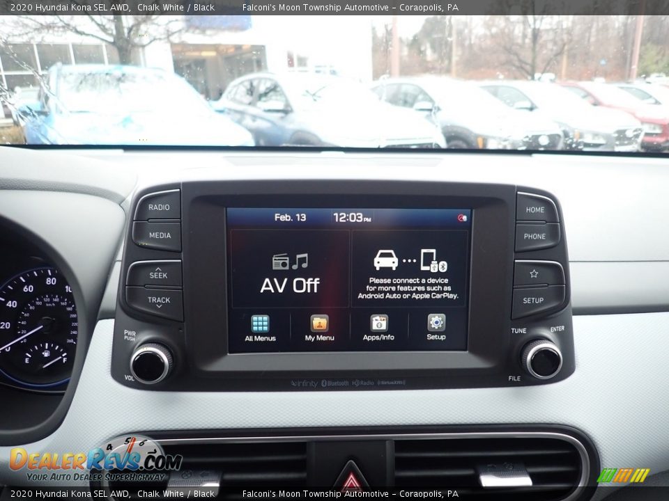 2020 Hyundai Kona SEL AWD Chalk White / Black Photo #14