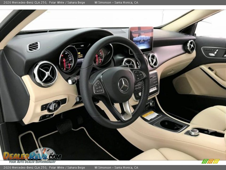 2020 Mercedes-Benz GLA 250 Polar White / Sahara Beige Photo #6