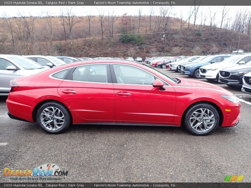 2020 Hyundai Sonata SEL Calypso Red / Dark Gray Photo #1