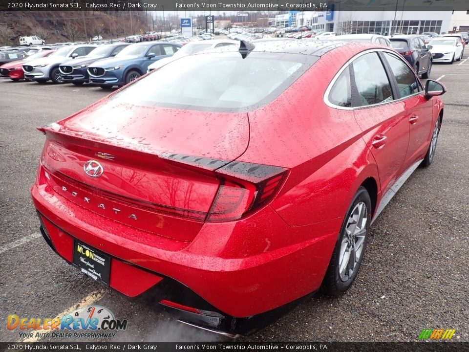 2020 Hyundai Sonata SEL Calypso Red / Dark Gray Photo #2