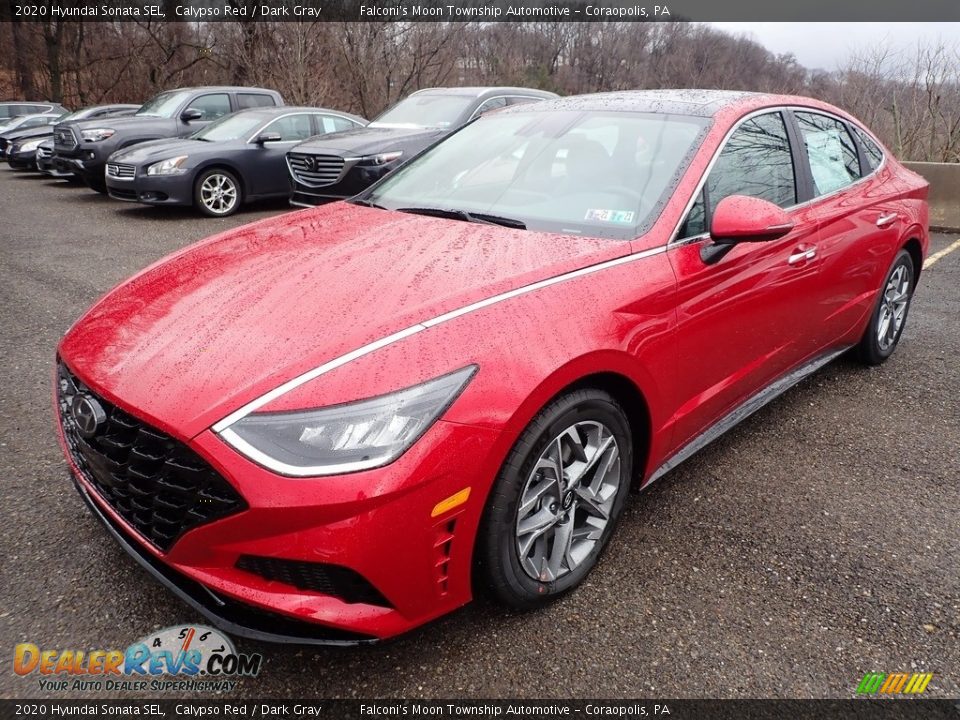 2020 Hyundai Sonata SEL Calypso Red / Dark Gray Photo #5