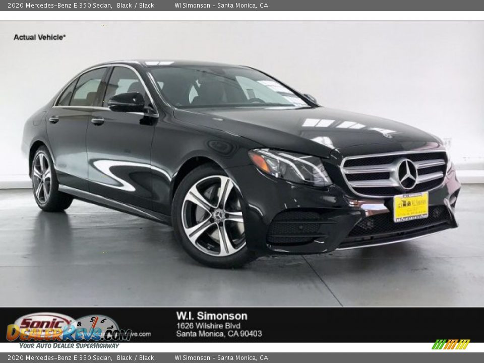 2020 Mercedes-Benz E 350 Sedan Black / Black Photo #3