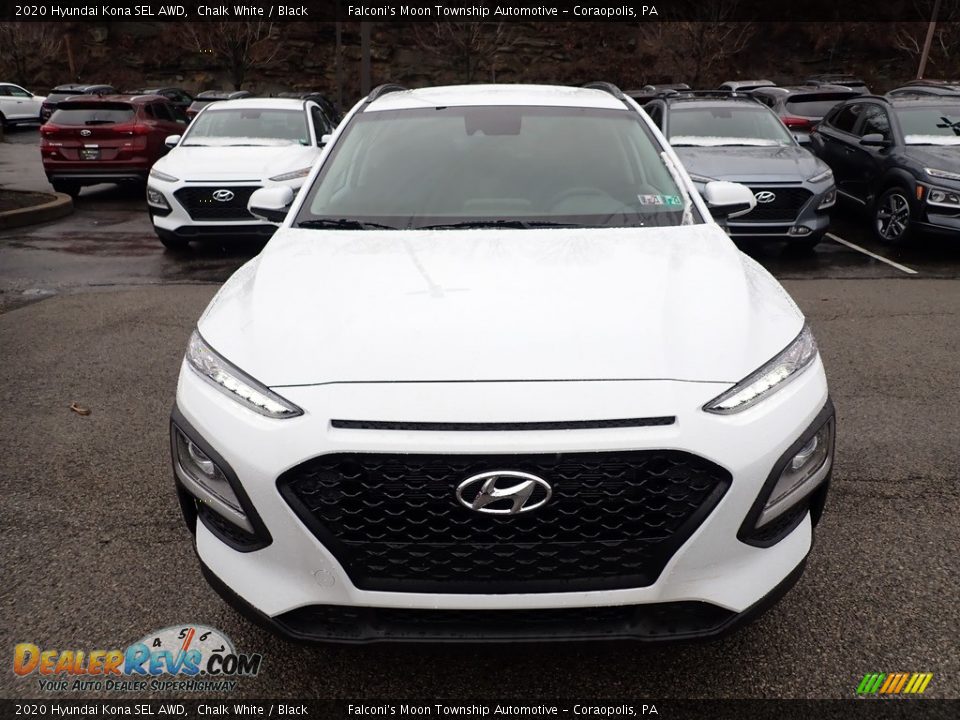 2020 Hyundai Kona SEL AWD Chalk White / Black Photo #4