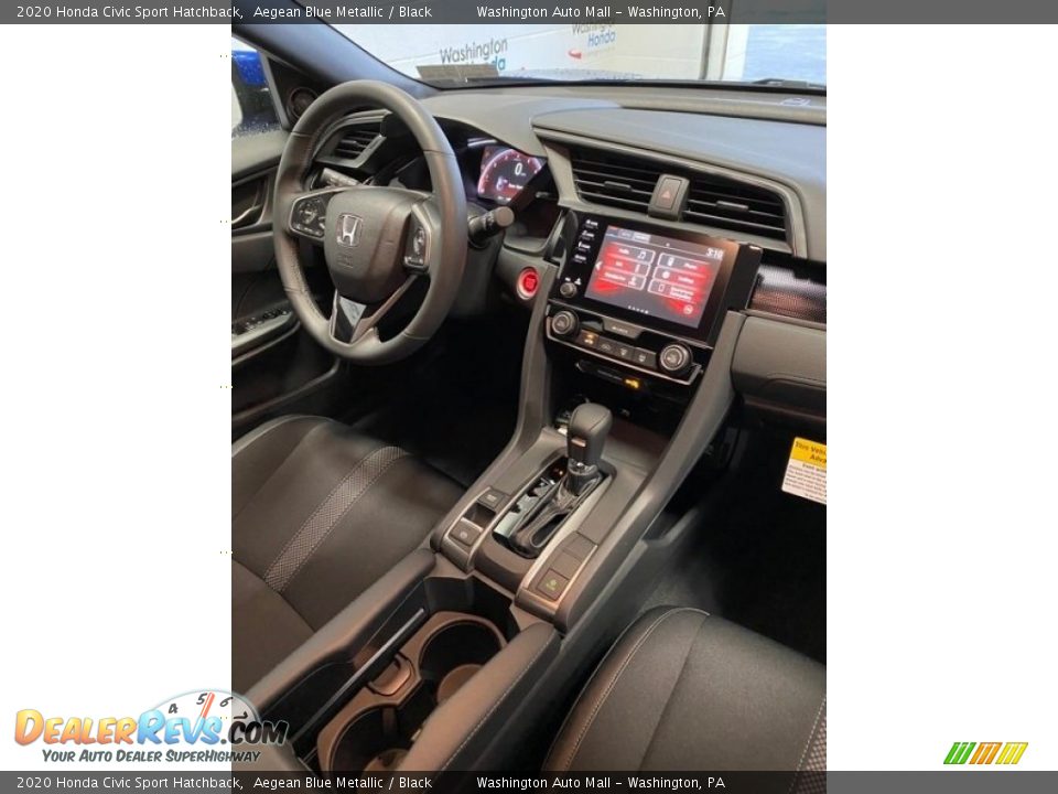 2020 Honda Civic Sport Hatchback Aegean Blue Metallic / Black Photo #25