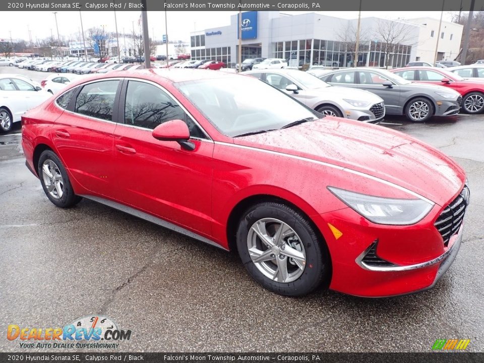 2020 Hyundai Sonata SE Calypso Red / Black Photo #3