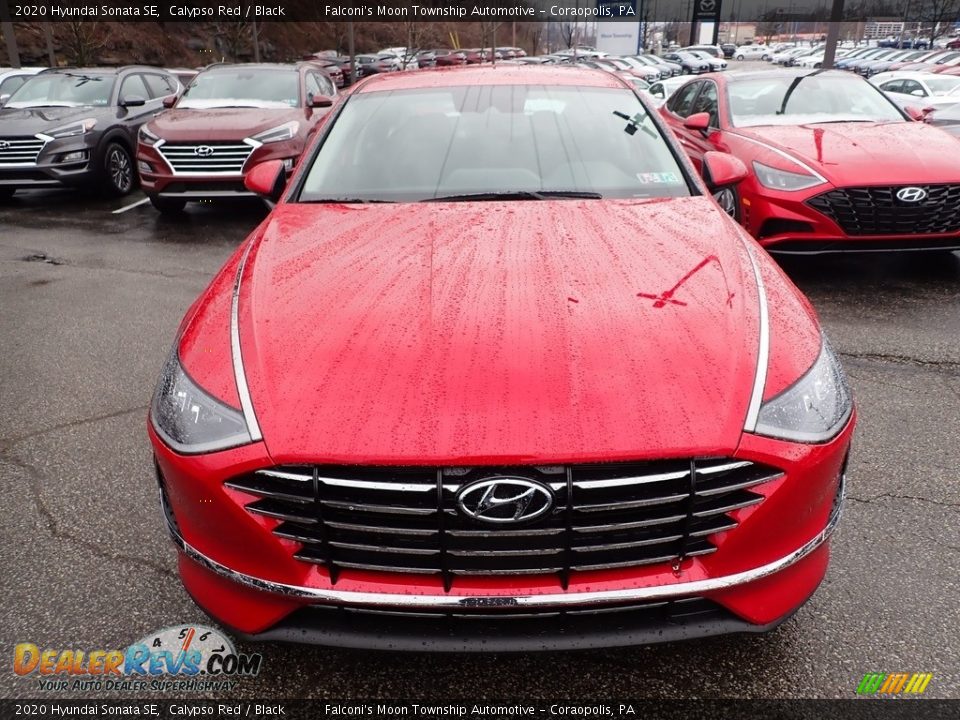 2020 Hyundai Sonata SE Calypso Red / Black Photo #4