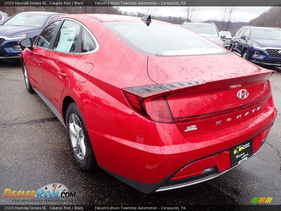 2020 Hyundai Sonata SE Calypso Red / Black Photo #6