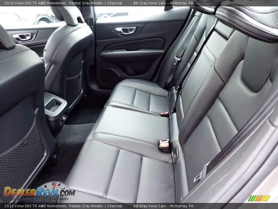 Rear Seat of 2019 Volvo S60 T6 AWD Momentum Photo #12