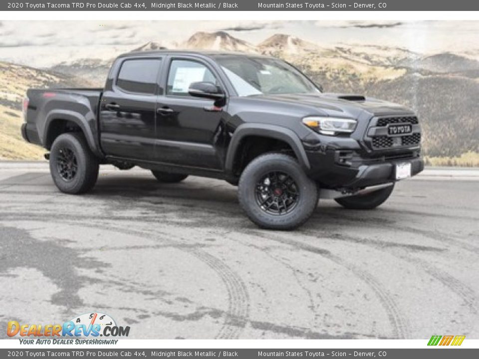 2020 Toyota Tacoma TRD Pro Double Cab 4x4 Midnight Black Metallic / Black Photo #1